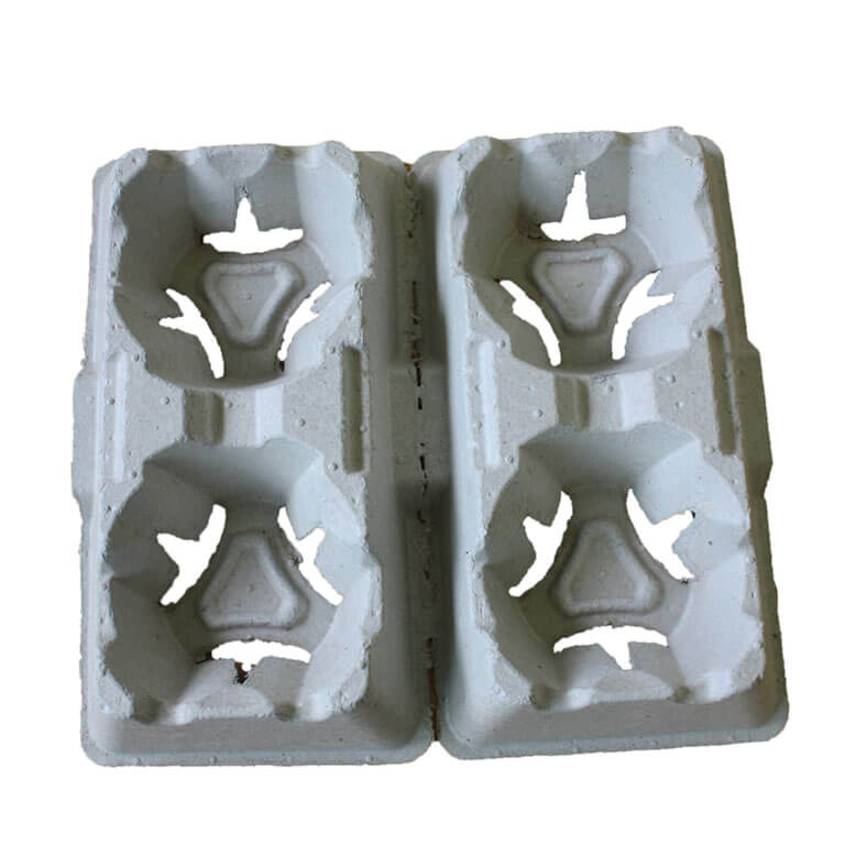 Porte-gobelet double en cellulose moulée sur-mesure