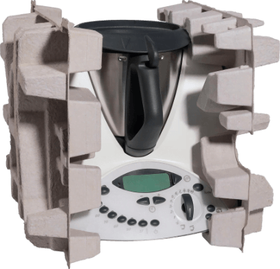 calage industriel électroménager parfums rasoirs montres cellulose moulée ecofeutre carton boite à oeufs